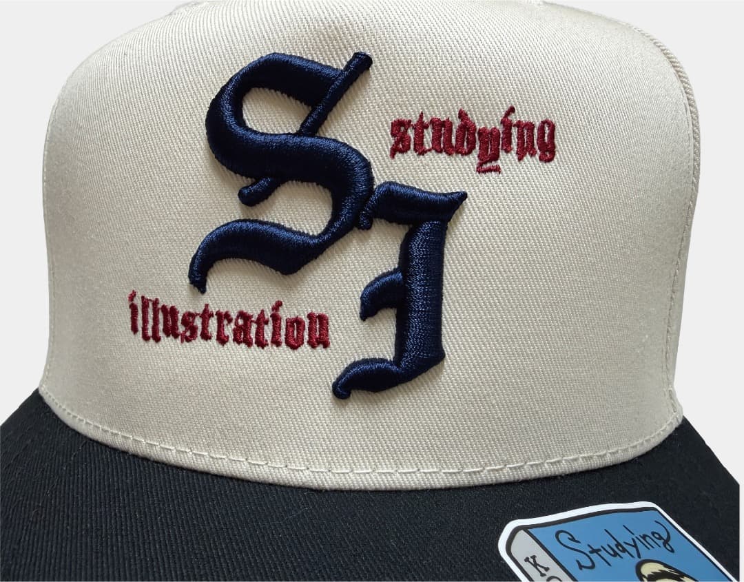 LA スパイダー 同じボディを使用 5パネル 3D刺繍 トラッカーキャップ