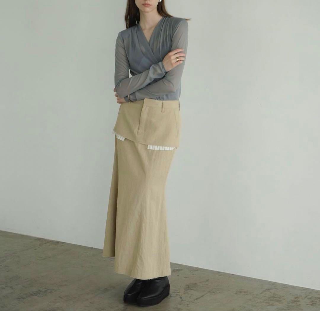 SHEER DRAPE BODY SUITS clane - メルカリ