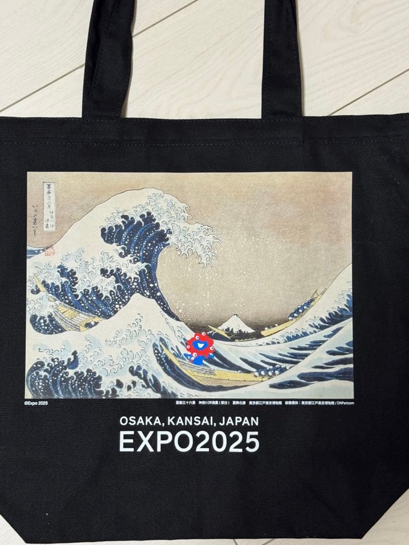 レア　EXPO2025 トートバッグ 黒 北斎　ミャクミャク EXPO2025 ミャクミャク RIZIN トート BLK – RIZIN オフィシャル