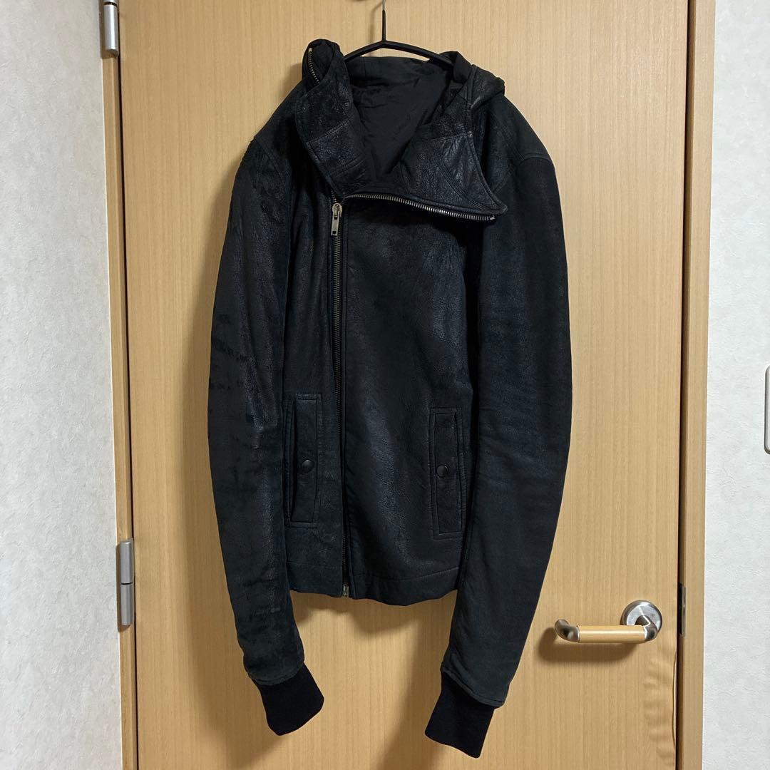 Rick Owens リックオウエンス ラムレザー ライダースジャケット - メルカリ