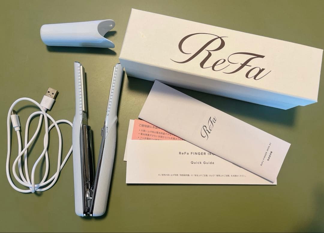 ReFa リファ フィンガーアイロン ストレートアイロン RE-AS02A W フィンガーアイロンST（FINGER IRON ST） ReFa（リファ） ホワイト RE