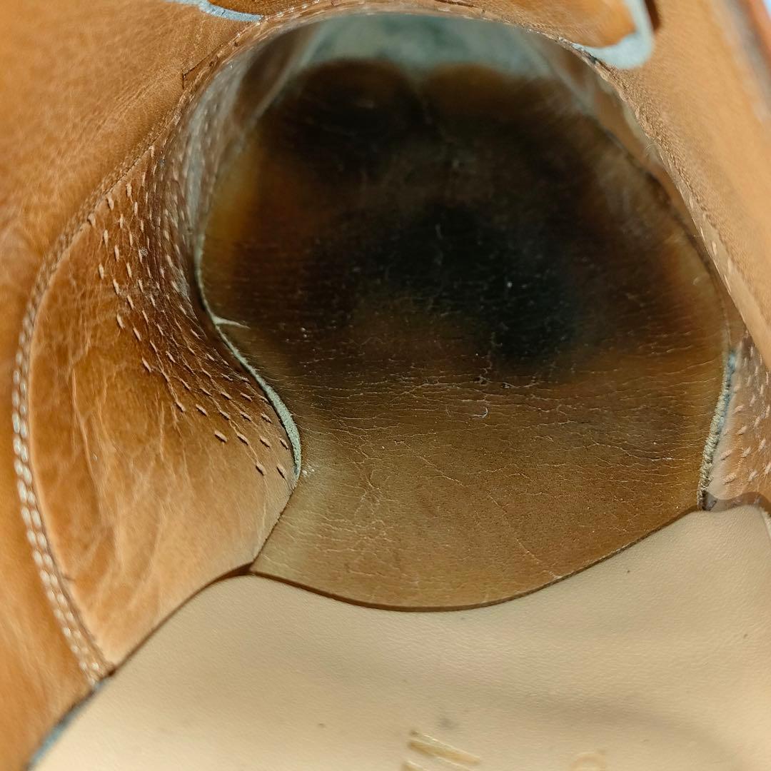 SCOTCH GRAIN　スコッチグレイン　ストレートチップ　茶色　24.5cm