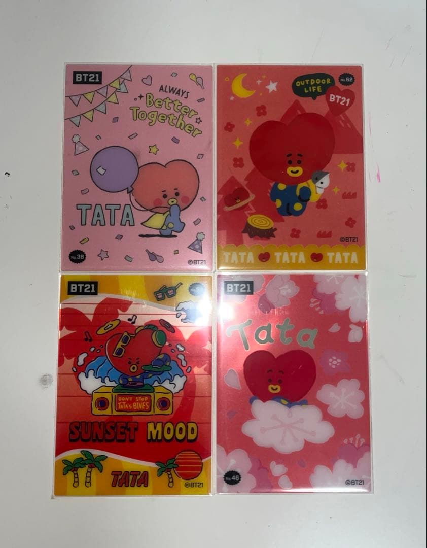 BTS BT21 TATA 4枚セット - メルカリ