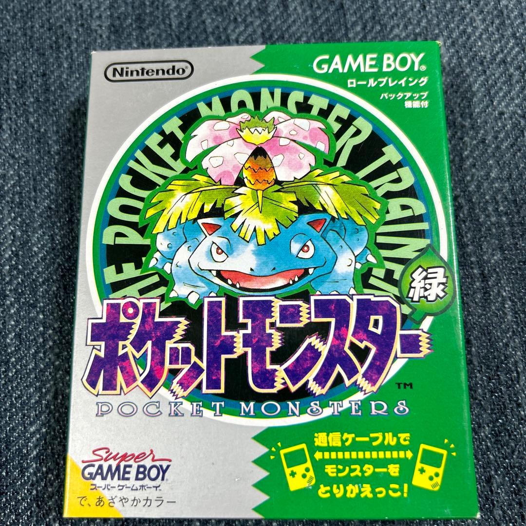 新品未開封 ポケットモンスター緑 ゲームボーイソフト ポケモン希少