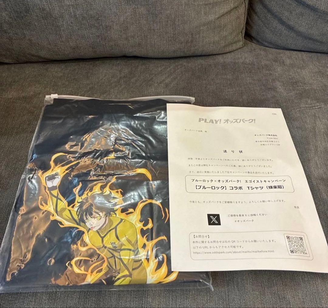 ☆オッズパークコラボTシャツ全5種類x100名 限定品 ブルーロック☆蜂楽