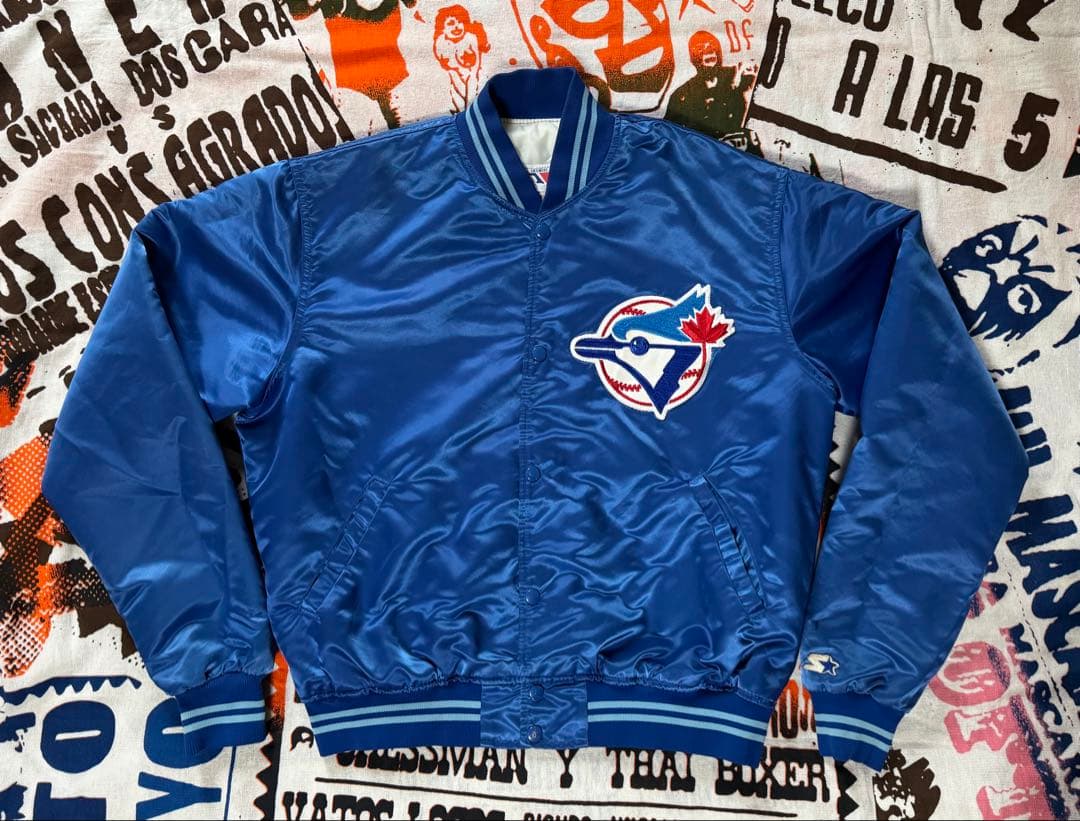 ☆スターターMLBトロント・ブルージェイズ ナイロンスタジャン L