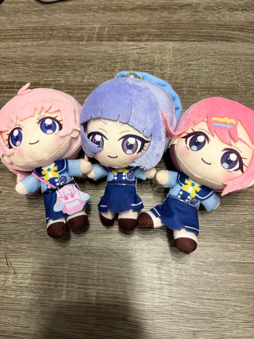 ひみつのアイプリ ぬいぐるみ ひまり、チィ、おとめ モーリー