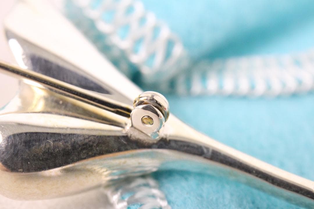 ◎ティファニー ブローチ イチョウモチーフ 銀杏 ピンバッチ シルバー