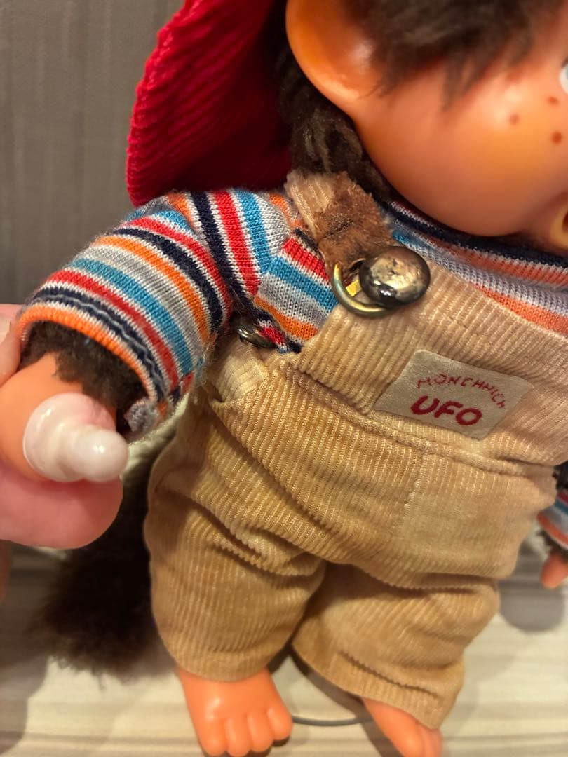 当時物 昭和レトロモンチッチ オーバーオール セキグチ ブルーアイ