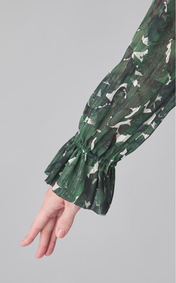 theory luxe 25AW 透け感 スタンドカラーブラウス 被りタイプ - メルカリ