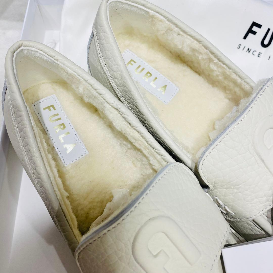 フルラ FURLA 24.5cm ブーツ レディース ローファー 白 - メルカリ