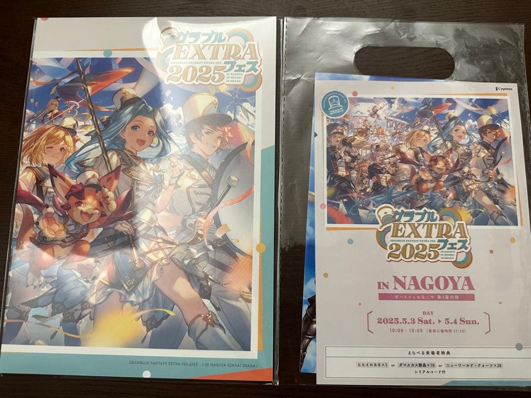 グラブルEXフェス2025 パンレット 入場パンフレット付 EXフェス2025のパンフレットが再販で復活しました！ 即売り切れに
