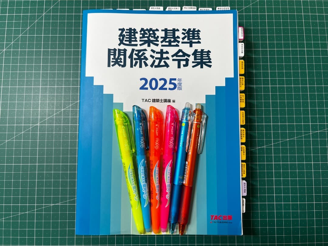 一級建築士用 線引き済み】TAC 建築基準関係法令集 2025年版 建築基準