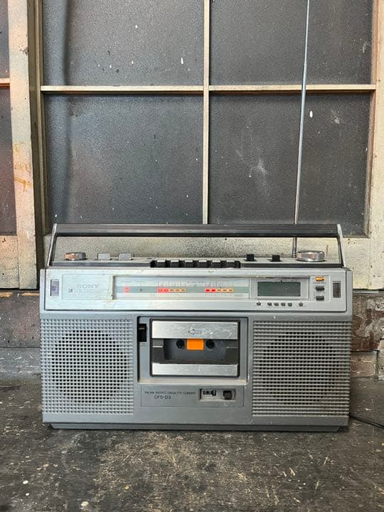SONY cfs-d3 カセットレコーダー 昭和レトロ ソニー - メルカリ