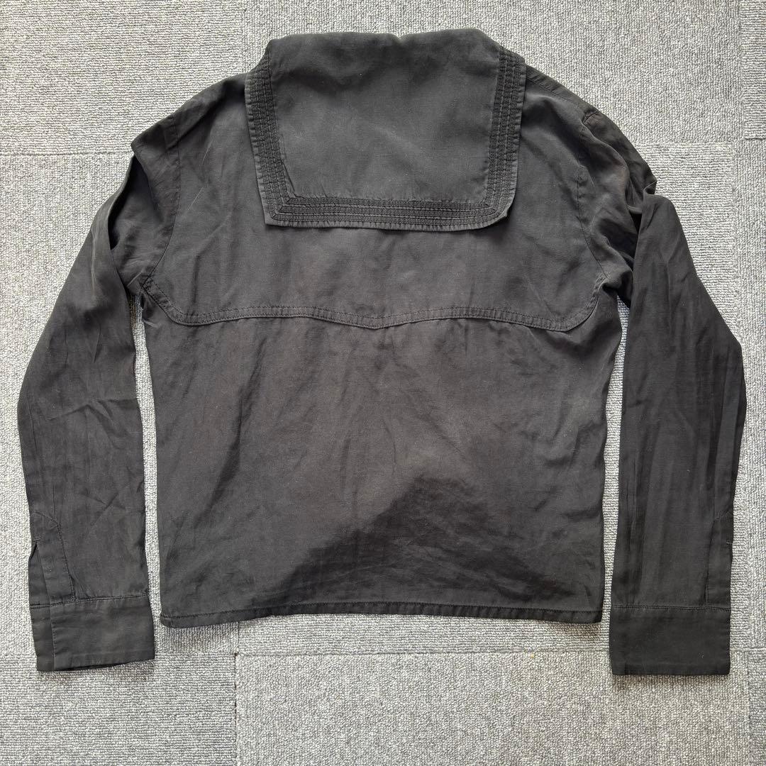 Yohji yamamoto 80s 90s アーカイブ シルク セーラーシャツ Z4183398068