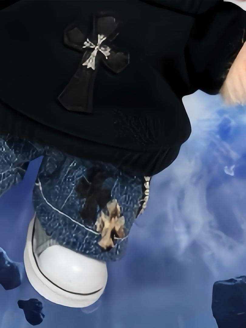 N*★様 ラブブ超激レア豹柄+白＋豹柄クロスパッチ着せ替えクロスパッチ究極3点セ