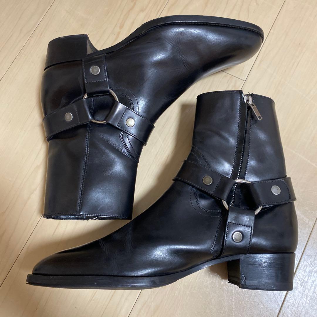 SAINT LAURENT リングブーツサイズ39ブラック - メルカリ