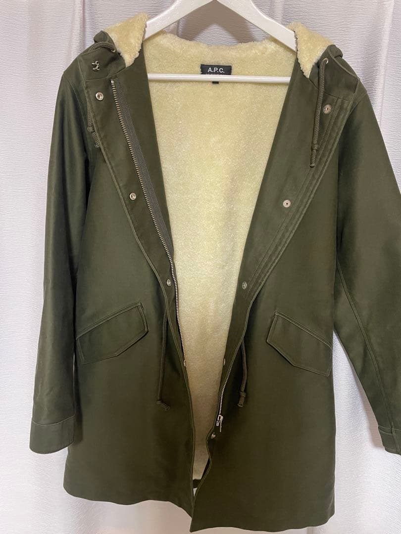 送料無料】A.P.C. 裏ボア 中綿 モッズ コート Mサイズ - メルカリ