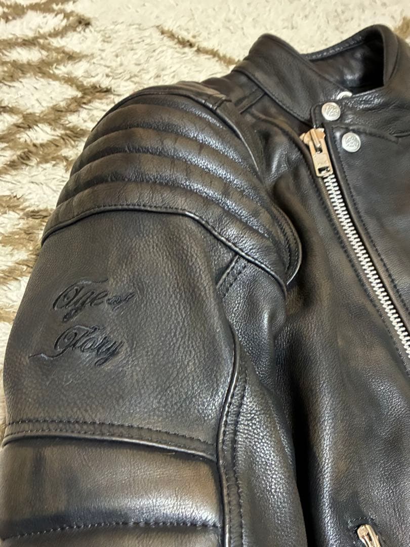 AGE OF GLORY ロッカージャケットレザーブラック L - メルカリ