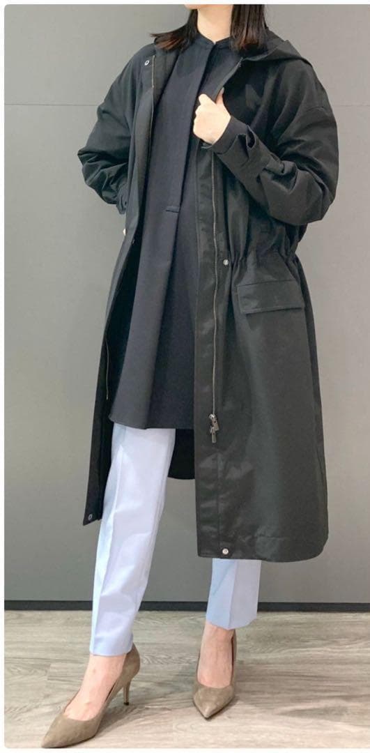 theory luxe 21AW ウォッシャブル モッズコート ブラック - メルカリ