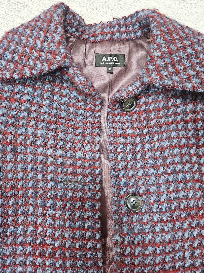 タカミー様専用】A.P.C アーペーセー ジャガードロングコート ツイード