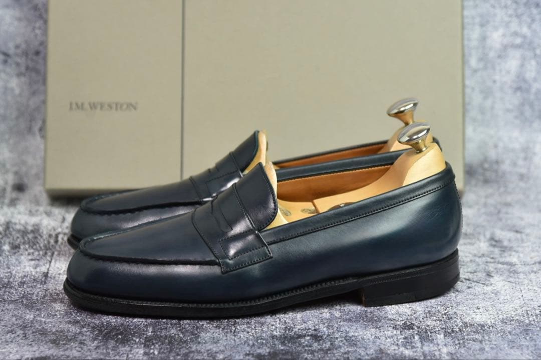 J.M.WESTON　#180　シグネチャーローファー　6　ネイビー　11ラスト