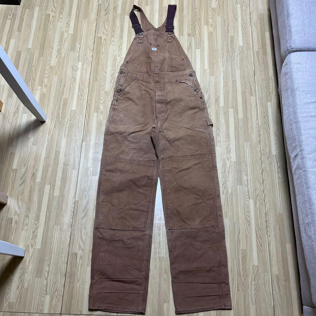 Lee オーバーオール ブラウンダック ダブルニー 山ポケ 60s 70s 希少