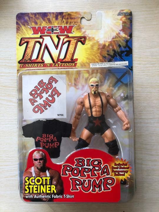 WCW トイビズ WWE スコット·スタイナー(ビッグパパパンプ) フィギュア