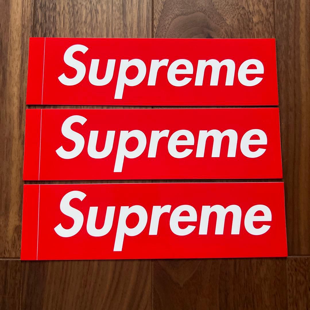 シュプリーム ボックスロゴ ステッカー 3枚セット - メルカリ
