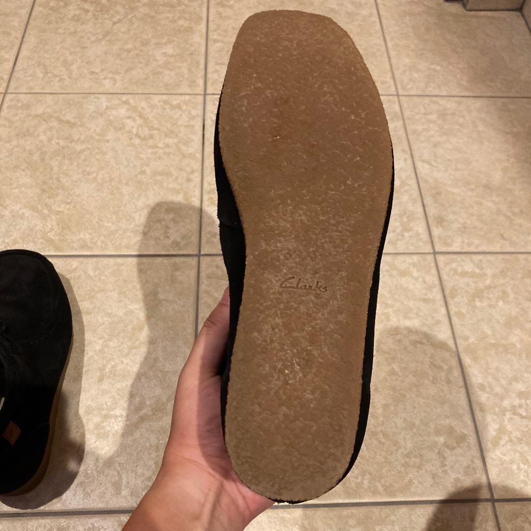 Clarks クラークス ワラビーブーツ 黒 25.5cm 美品