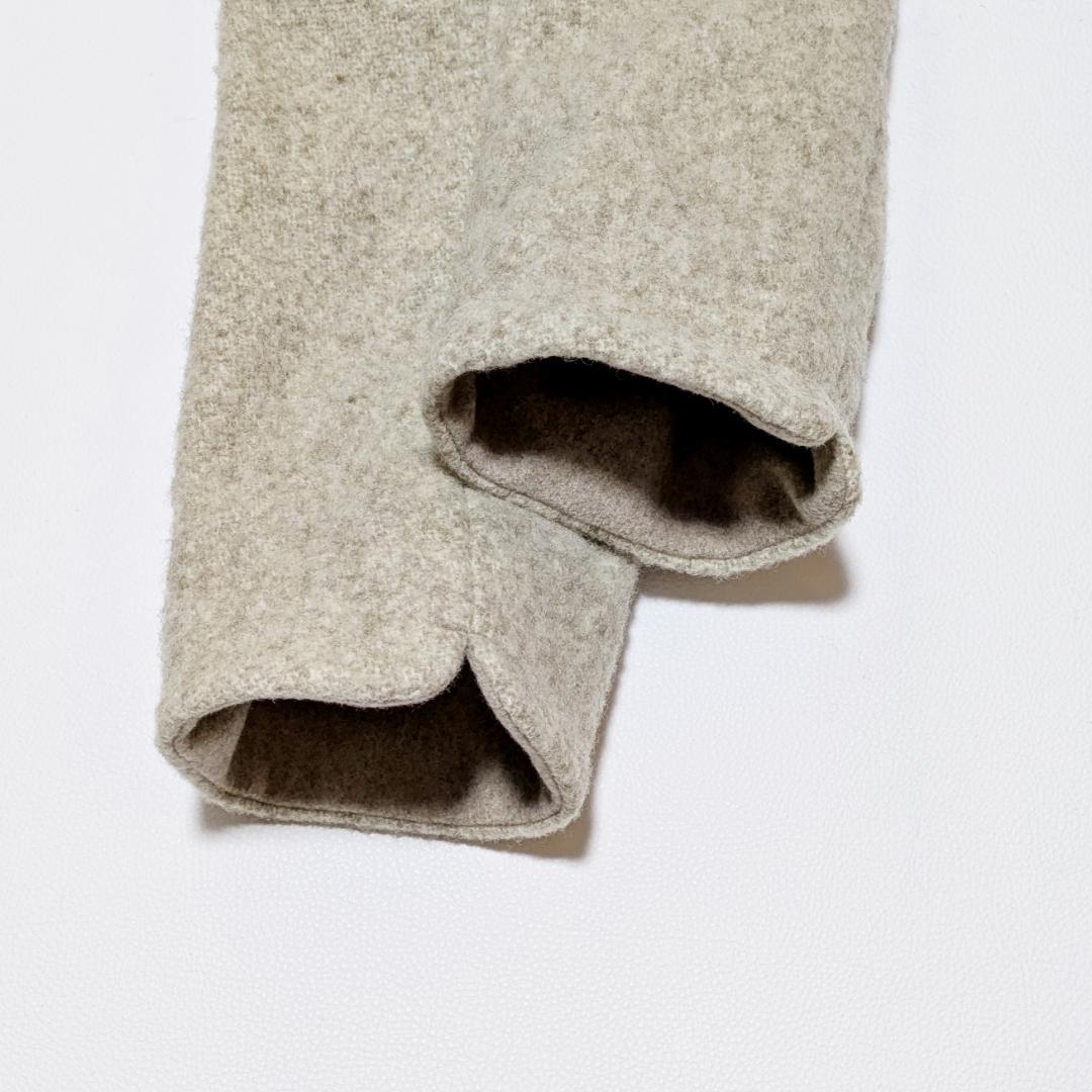 近年モデル パラスパレス ウール100% フード コート ファー 日本製