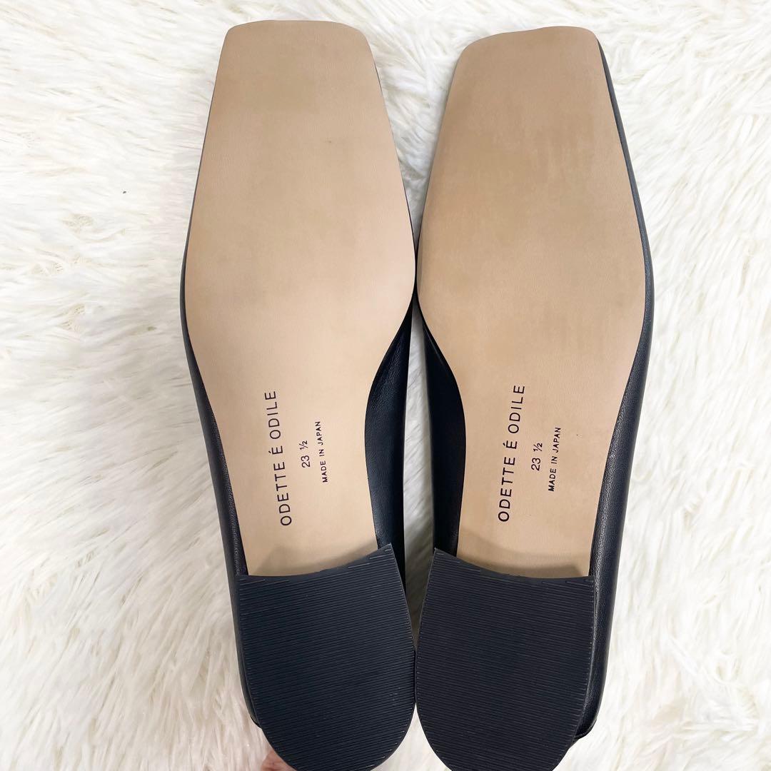 未使用品】Odette e Odile ウェーブカットレースアップ フラット