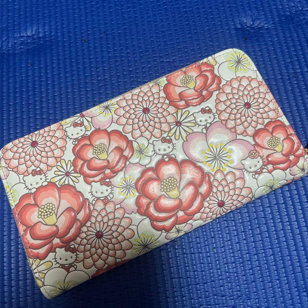 ハローキティ 花あそび 浅草文庫® 牛革製長財布 - メルカリ