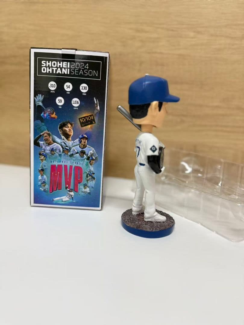 大谷翔平ボブルヘッド2025 MVP Dodgersシルバーバット 限定MVP - 記念