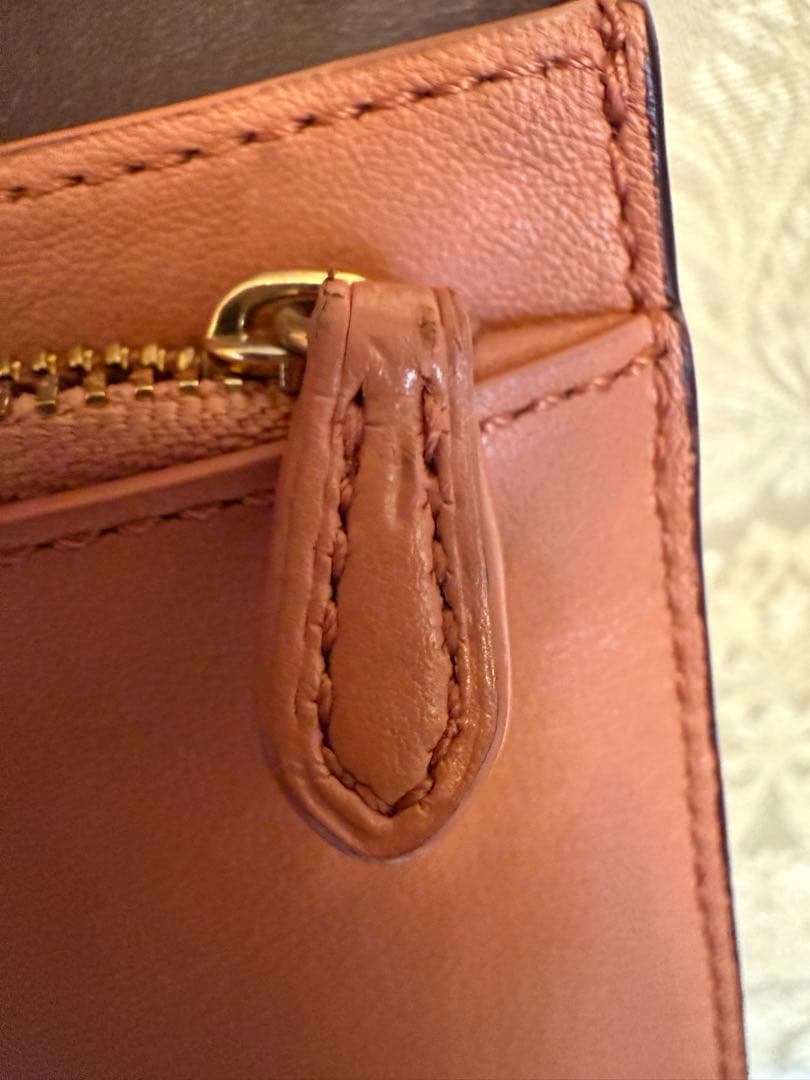 コーチ COACH お財布ケータイ 斜め掛け ピンクベージュ - メルカリ