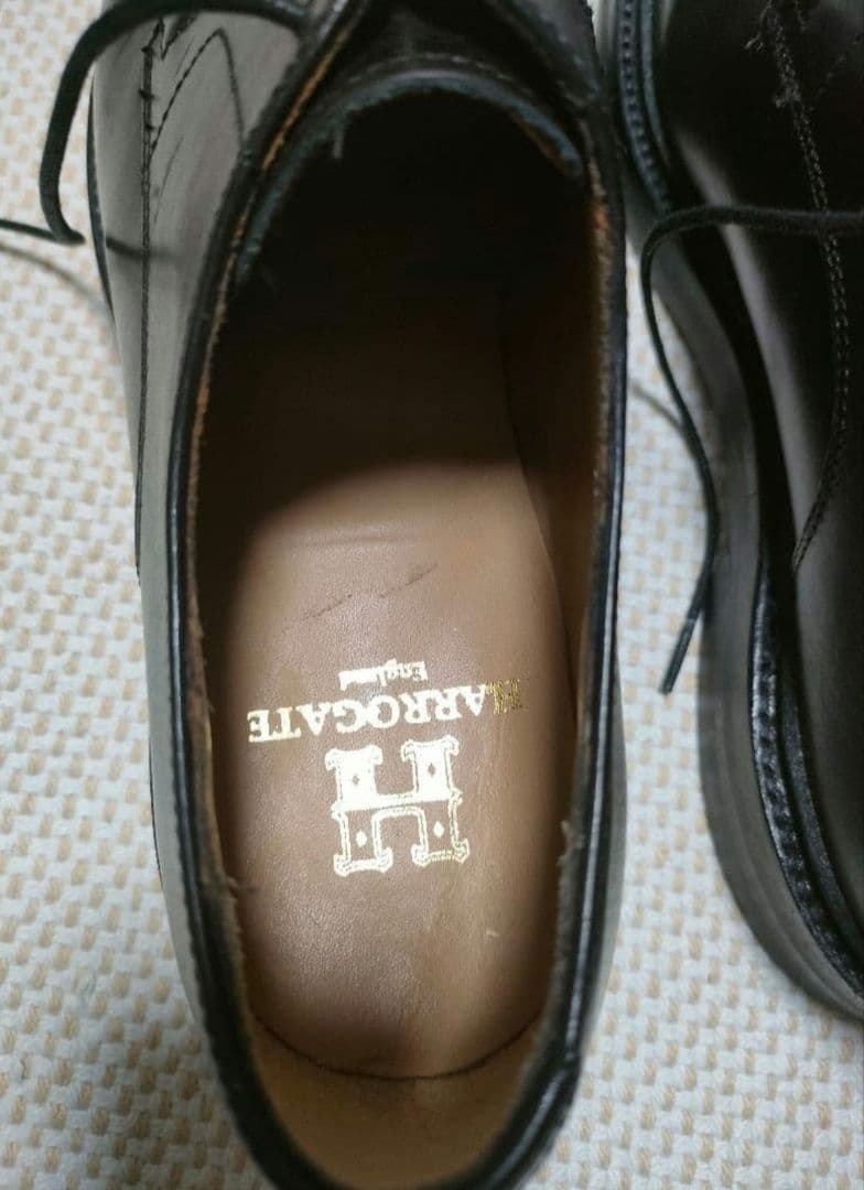 美品 HARROGATE ハロゲイト 黒 UK6 のみ - メルカリ
