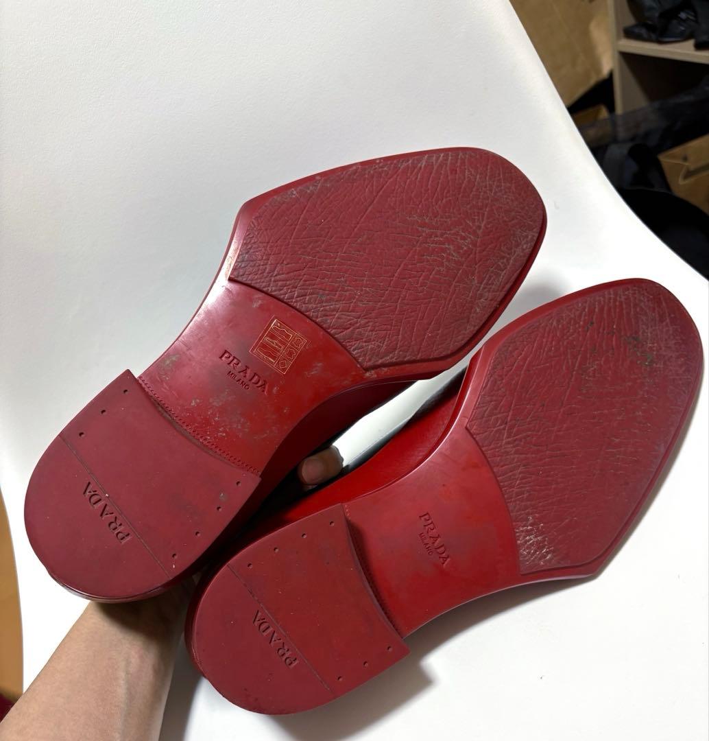最終価格 名作 プラダ12AW ラバーソールドレスシューズ9美品 - メルカリ