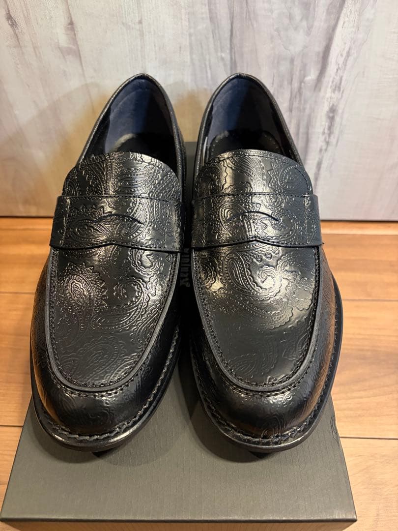 25.5cm ビューティアンドユース別注 ケンフォード ローファー ペイズリー