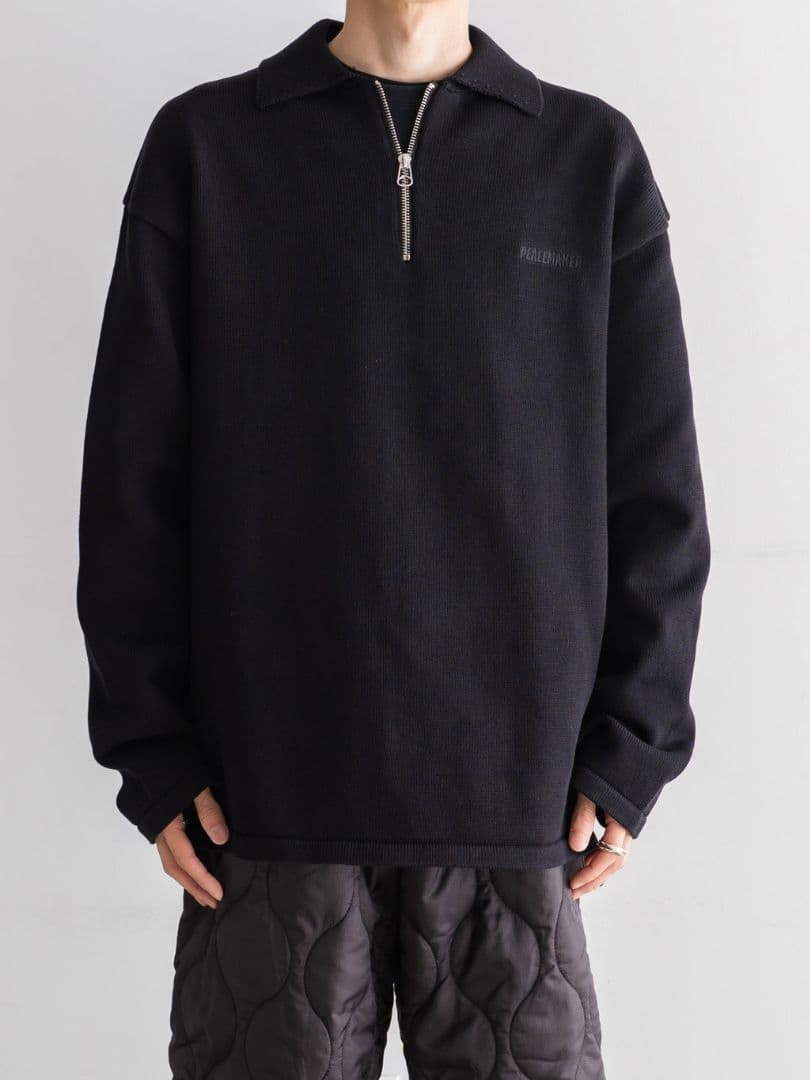 PEACEMAKER OAMC Knit Polo Sサイズ 黒 25AW - メルカリ
