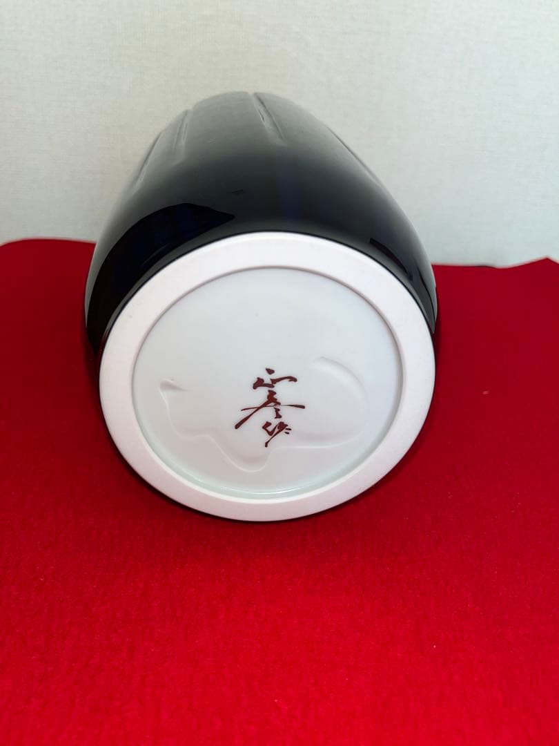 大型 希少筋入】人間国宝 三代 徳田八十吉（正彦銘） 耀彩 花器 T205