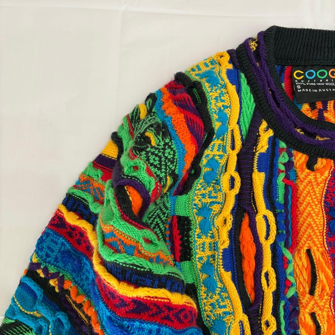 美品】COOGI クージー 3Dニット セーター 立体 オーストラリア Y2K