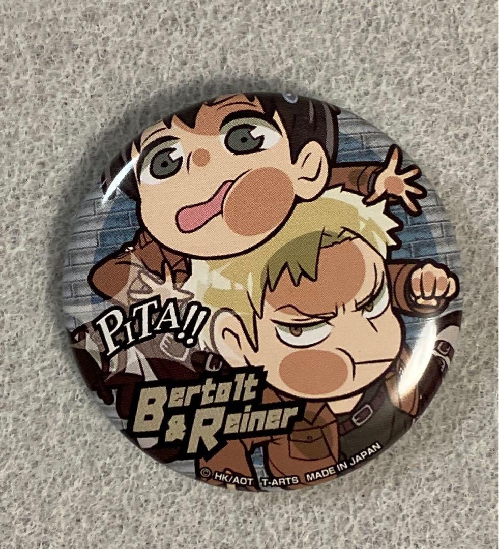 進撃の巨人 ぴた！ でふぉめ缶バッジ ライナー ベルトルト - メルカリ