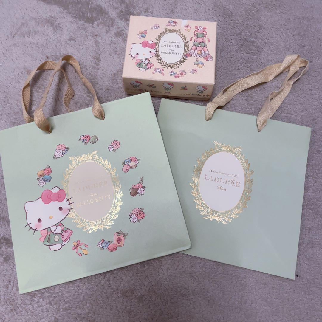 ラデュレ ハローキティ ショッパー ギフト ラッピング 手提げ袋 - メルカリ