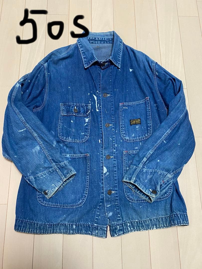 50sヴィンテージ デニムカバーオール Sanforized リアルワーク - メルカリ