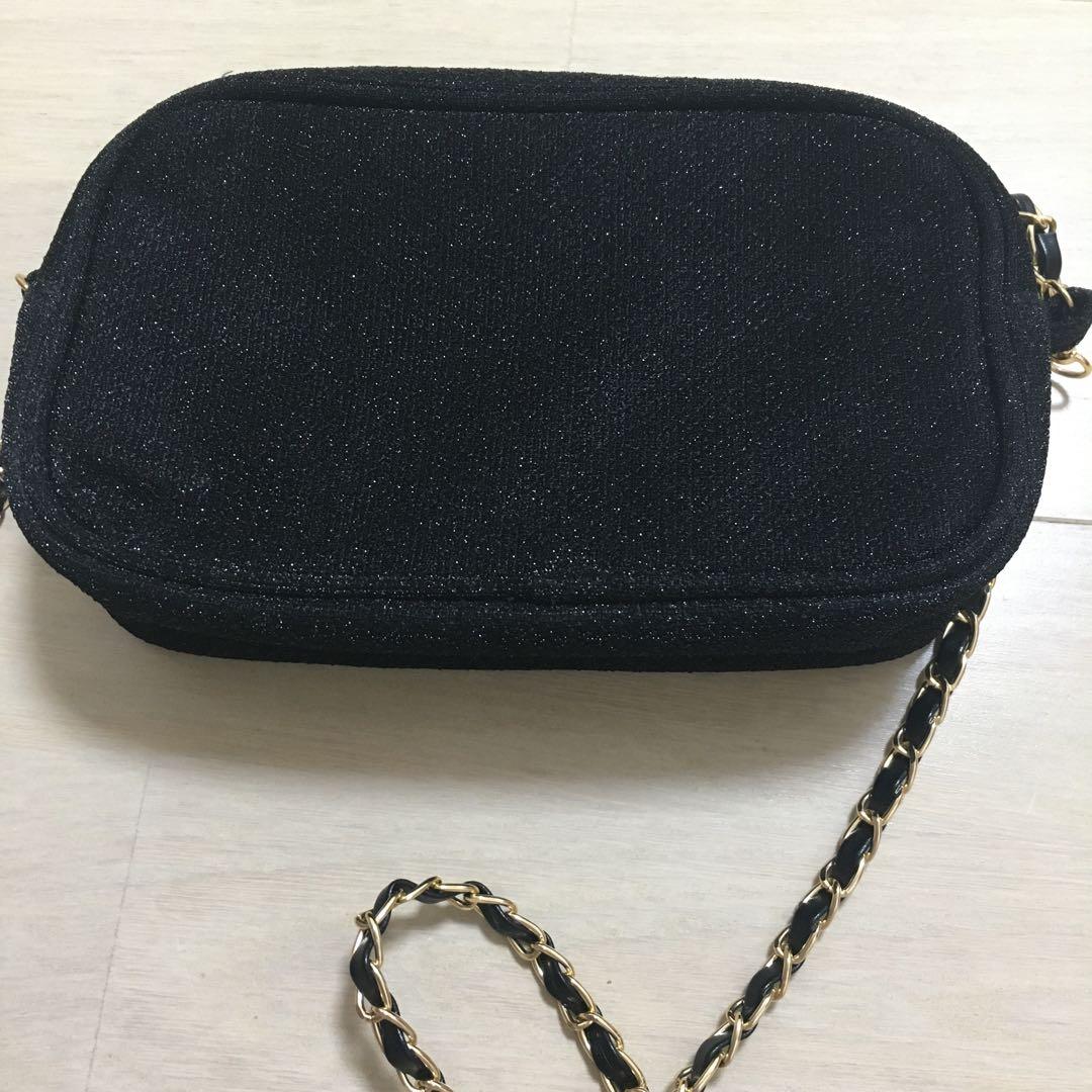 CHANEL シャネル ノベルティ ラメ ポーチ ショルダーバッグ - メルカリ
