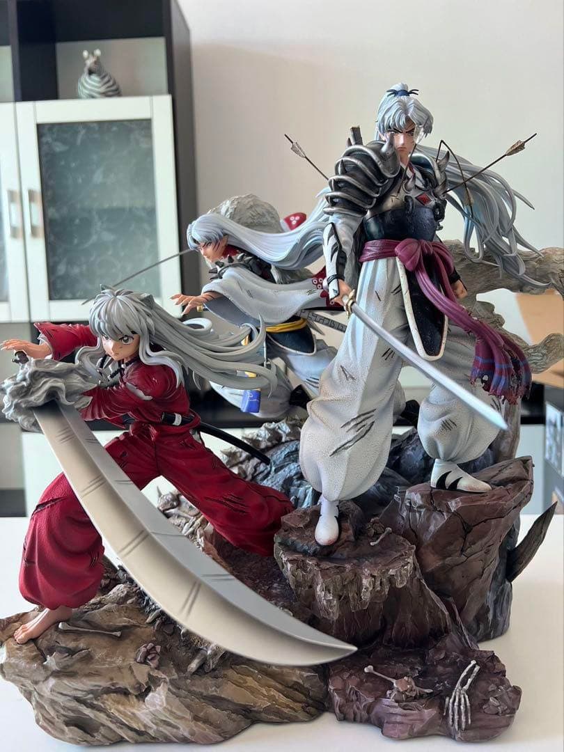 犬夜叉　殺生丸　闘牙王　父と子　フィギュア　ガレージキット Amazon.co.jp: 犬夜叉 殺生丸 闘牙王 フィギュア 1/5スケール 塗装済み