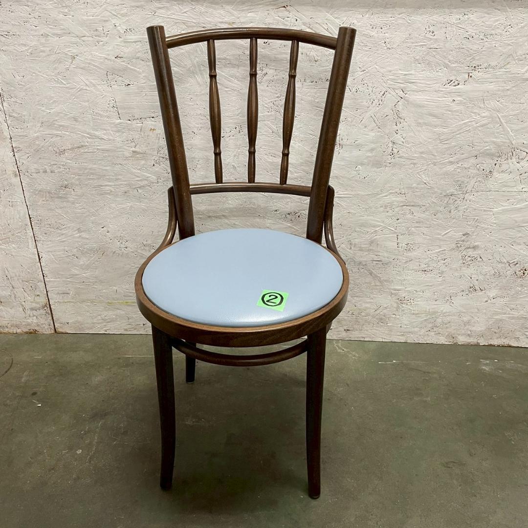 TON トン ベントウッドチェア チェコ製 曲木椅子 ブルー ② A1641