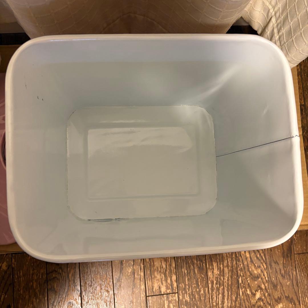 オールドファームハウス ホーロー ブレッド缶 大 工場 直