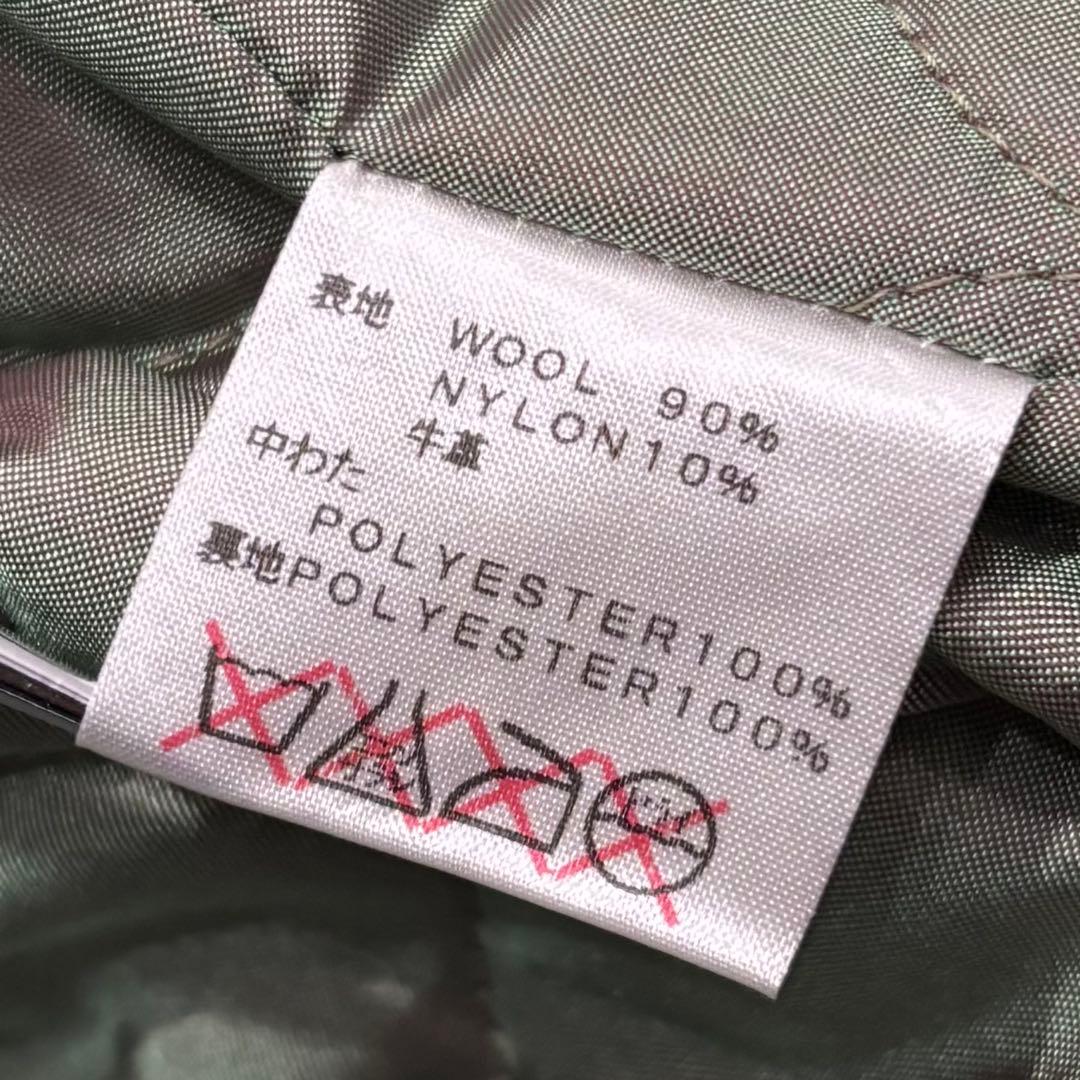 極美品 キャリー レザー メルトン ウール スポーツジャケット