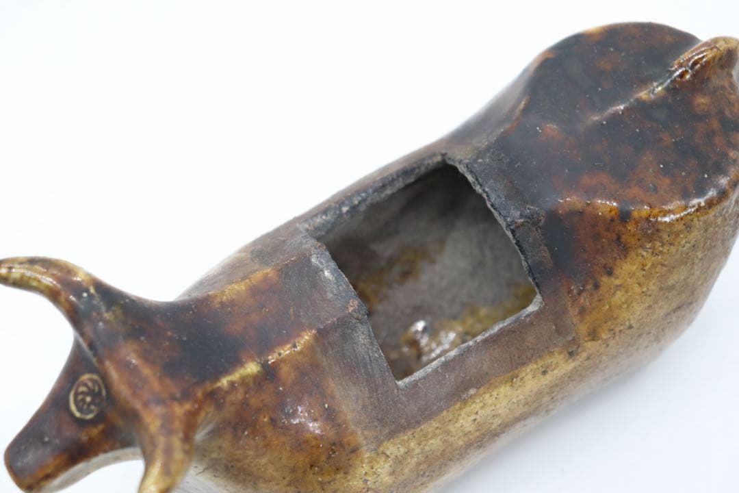 中国 磁州窯 黄釉 牛童子型香炉 送料込み250621 - メルカリ